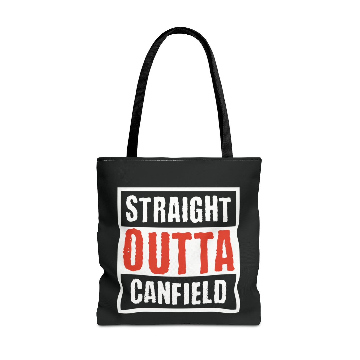 "Straight Outta Canfield" Tote Bag, Red Cardinal