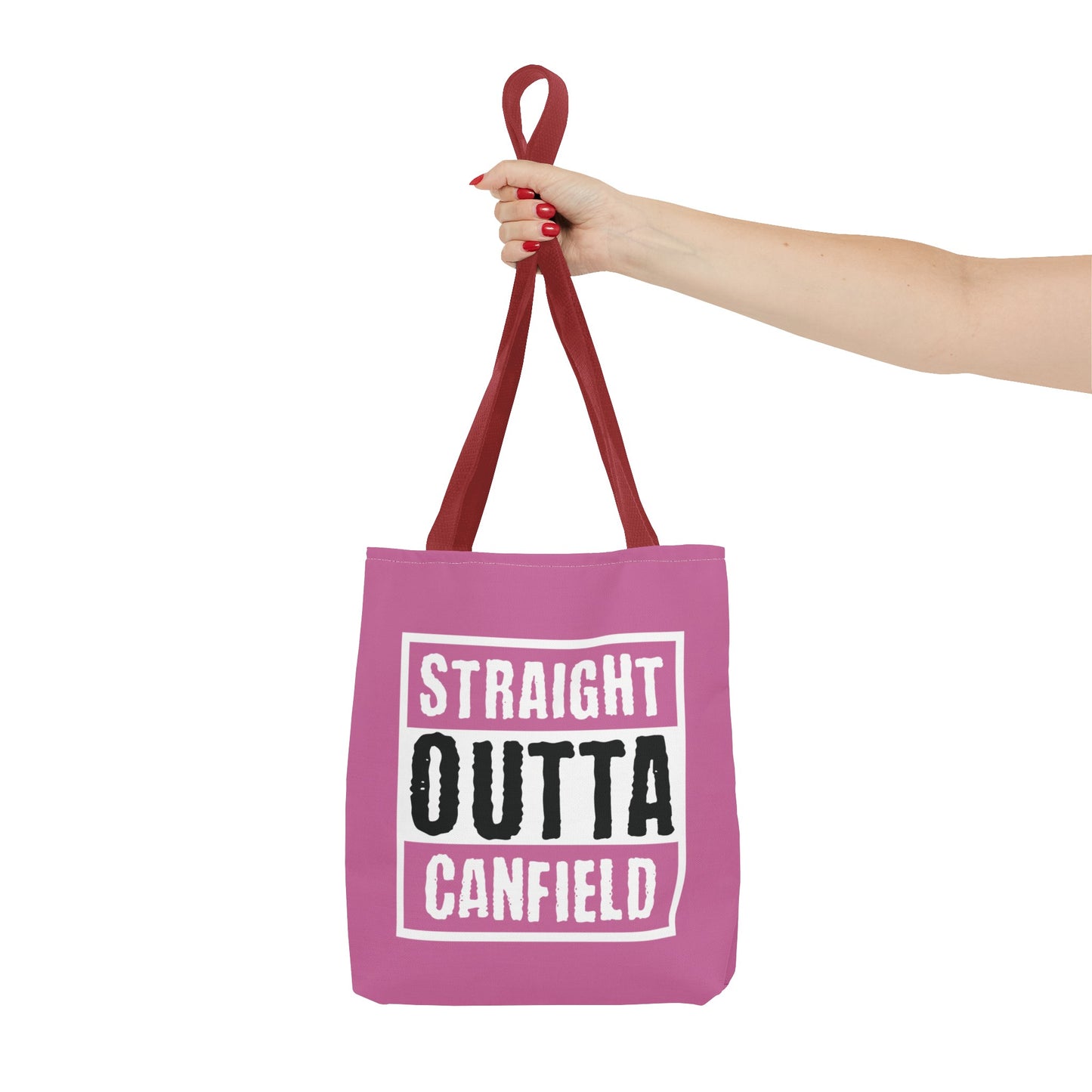 "Straight Outta Canfield" Tote Bag, Black "C"