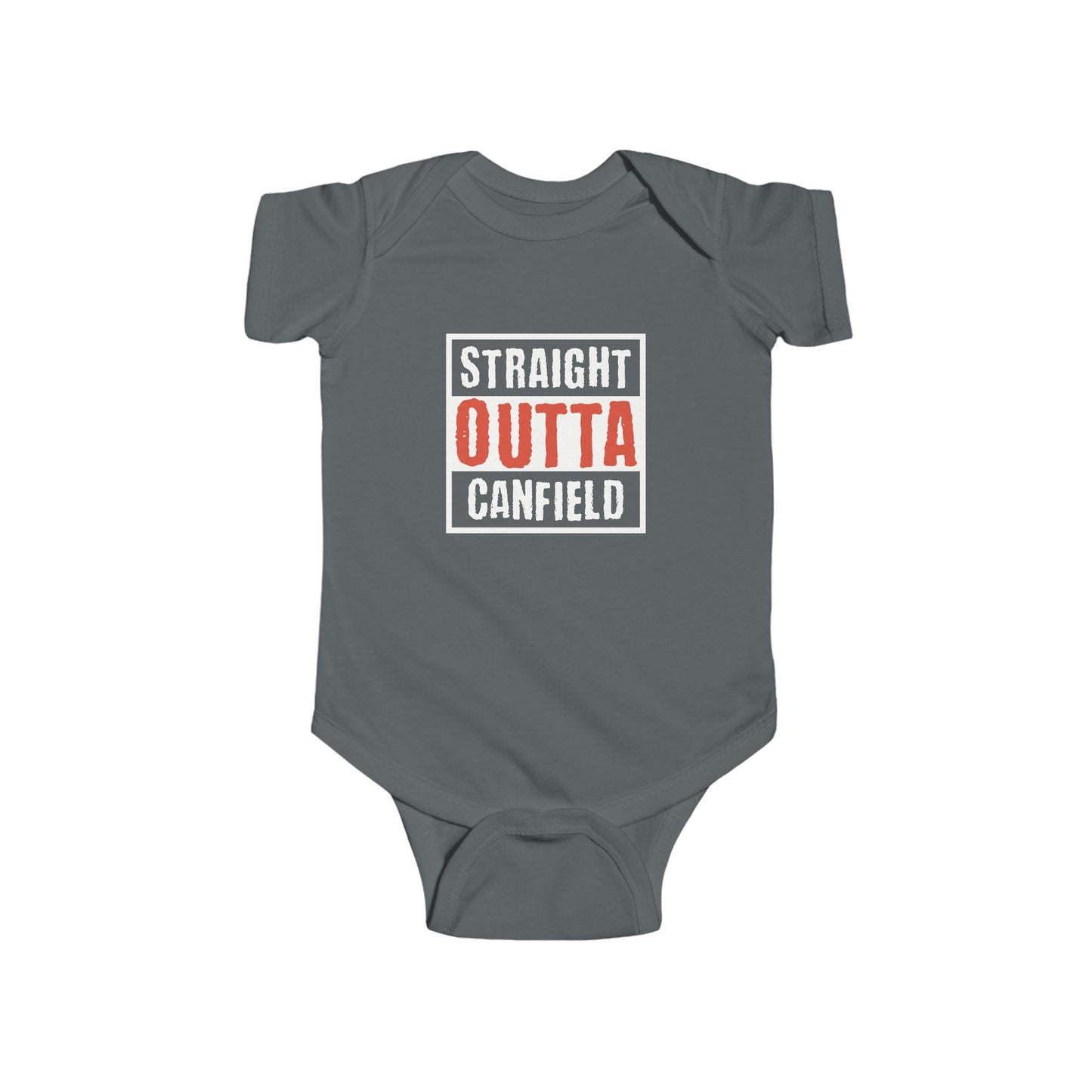 "Straight Outta Canfield" Infant Fine Jersey Bodysuit