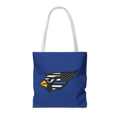 "Straight Outta Canfield" Tote Bag, Back-the-Blue Cardinal