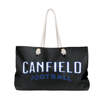 "Canfield Football" Weekender Bag, Back-the-Blue Cardinal