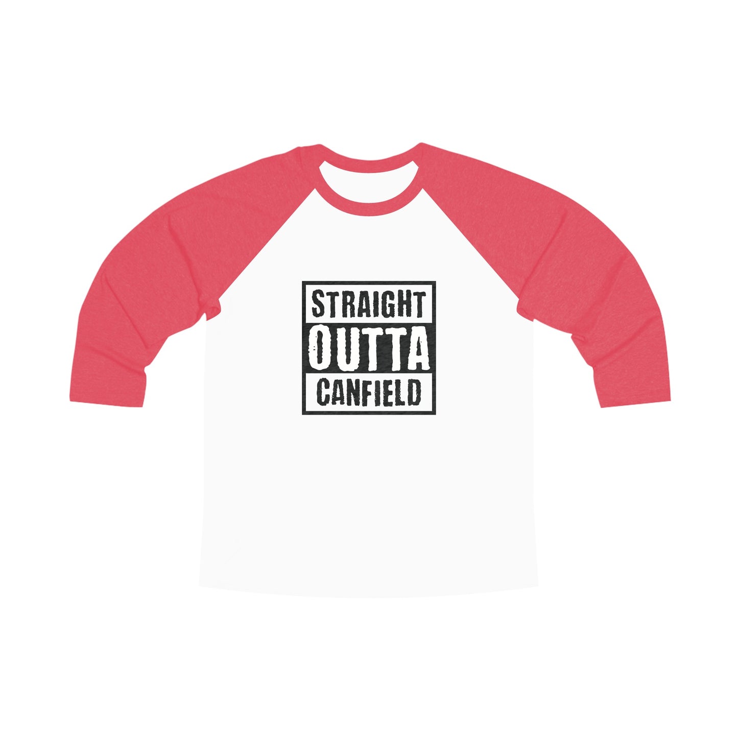 "Straight Outta Canfield" Tri-Blend 3/4 Raglan Tee