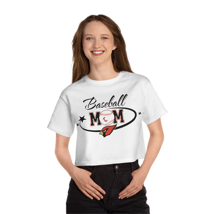 Baseball Mom, Women's Cropped T-Shirt