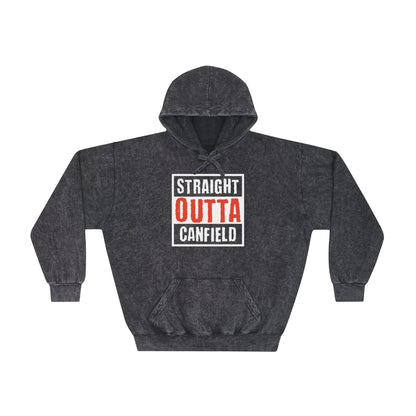 "Straight Outta Canfield" Mineral Wash Hoodie