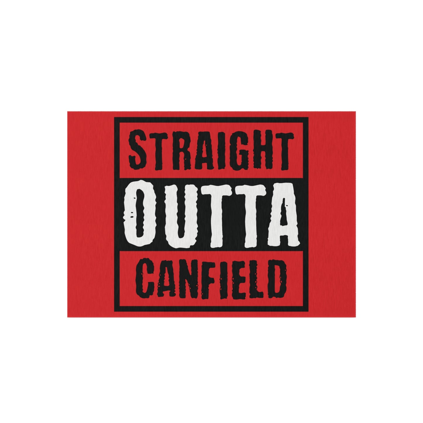 Outdoor Rug, "Straight Outta Canfield"