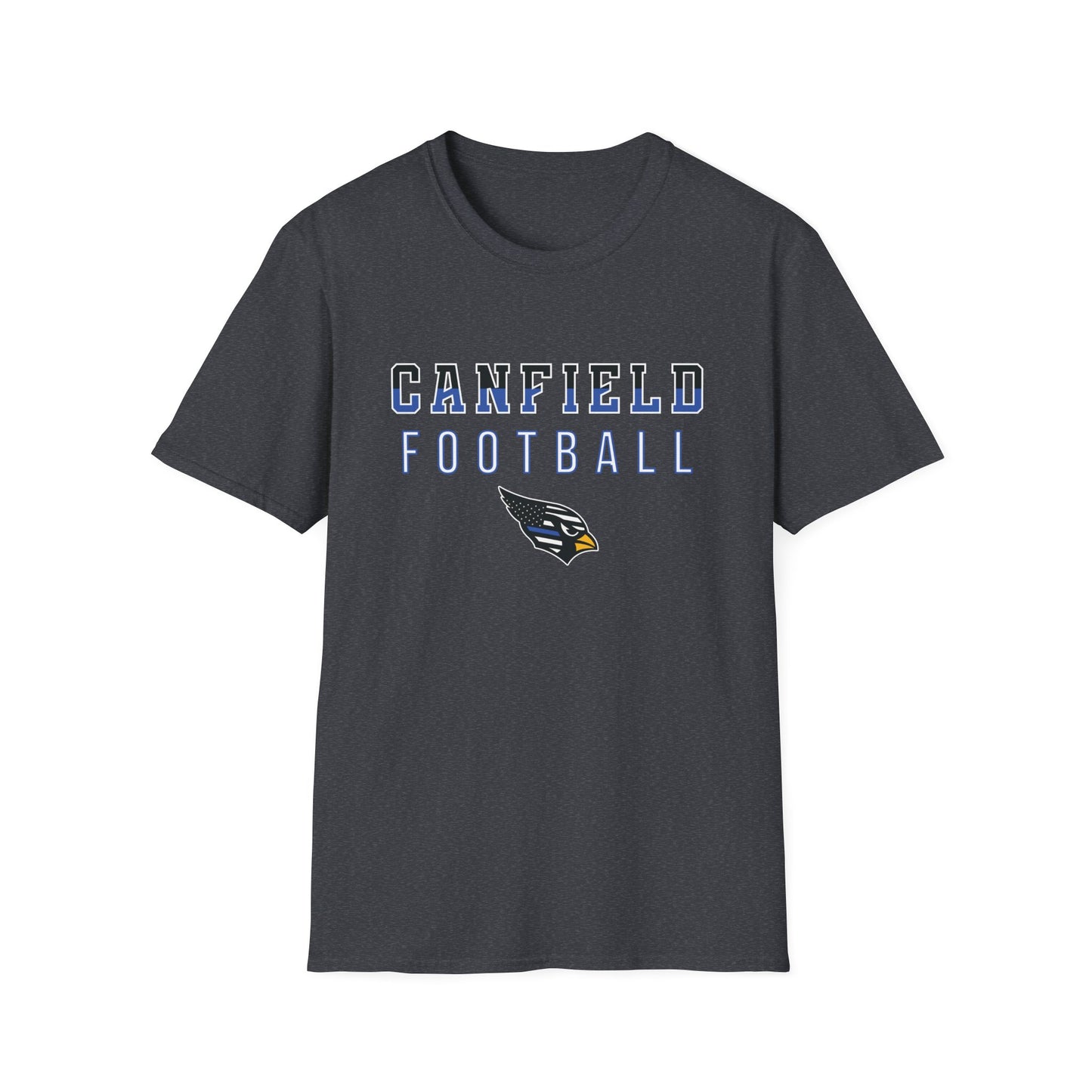 Back-the-Blue (Color Cut) Canfield Football Softstyle T-Shirt