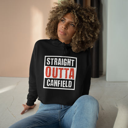 "Straight Outta Canfield" Crop Hoodie