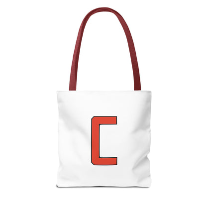 "Straight Outta Canfield" Tote Bag, Red "C"