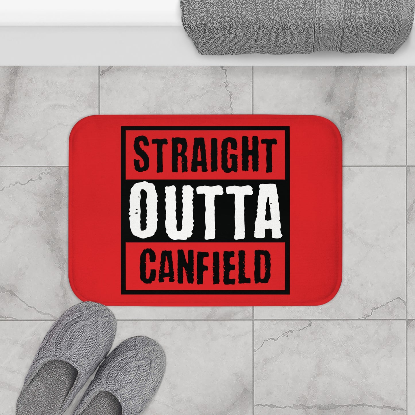 "Straight Outta Canfield", Bath Mat