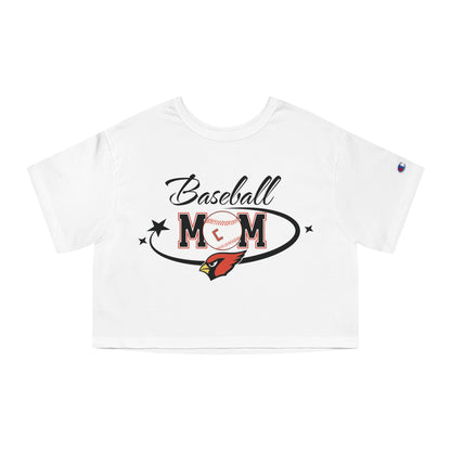 Baseball Mom, Women's Cropped T-Shirt