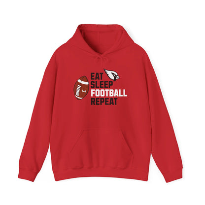 Eat, Sleep, Football, Hooded Sweatshirt