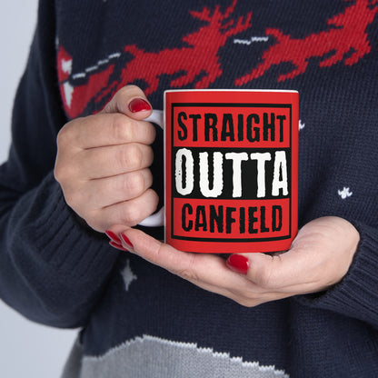 "Straight Outta Canfield" Ceramic Mug, 11 oz