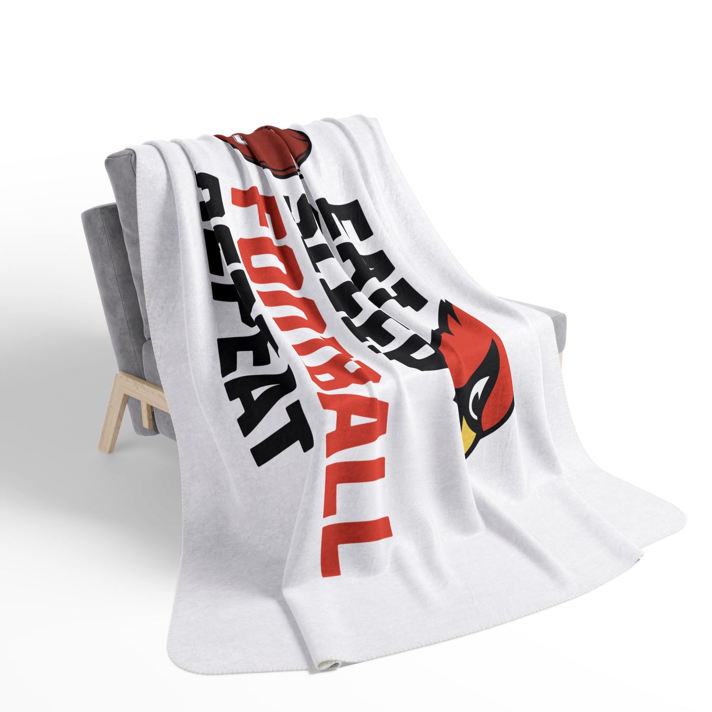 Eat Sleep Football Repeat Sherpa Blanket - Perfect for Game Day and Chilly Nights