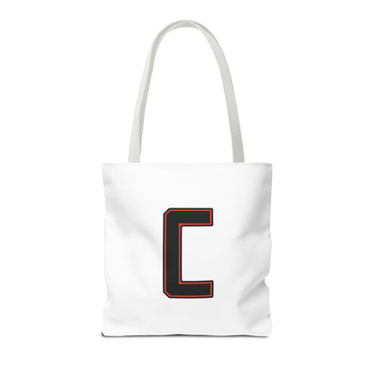 "Straight Outta Canfield" Tote Bag, Black "C"