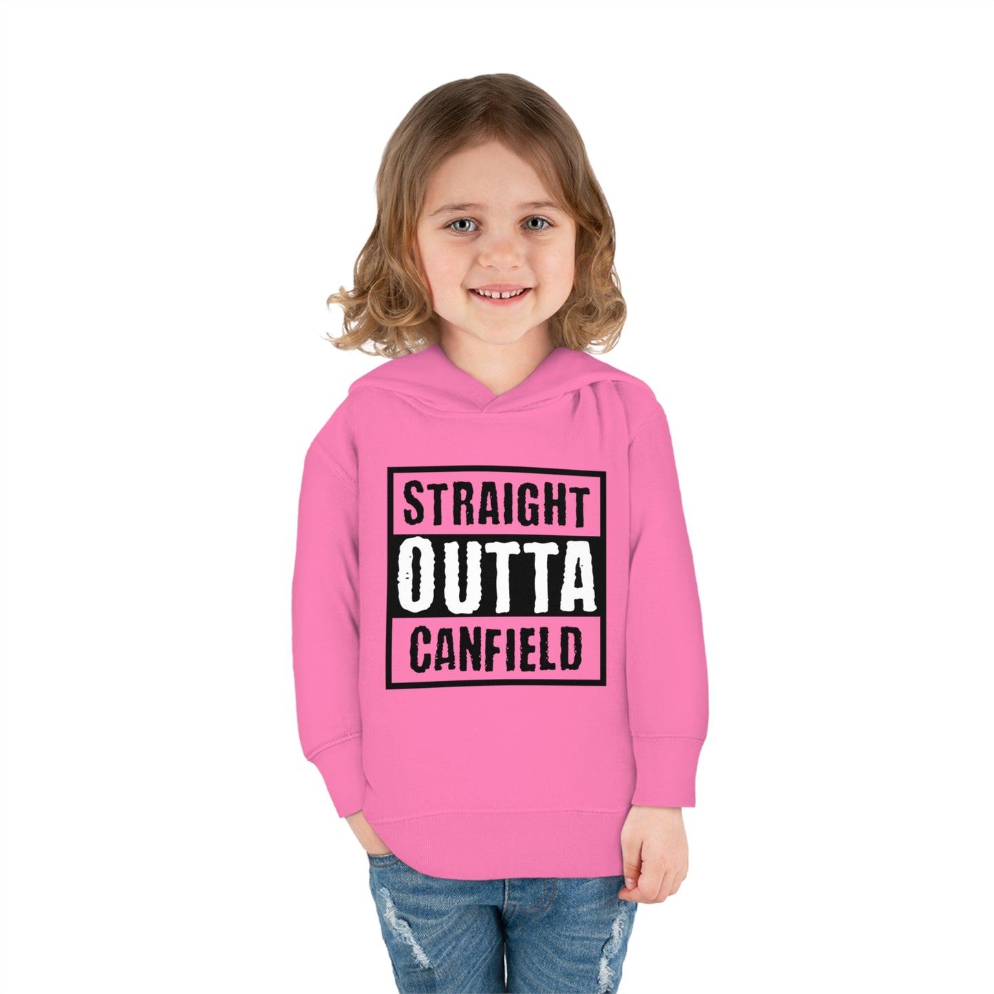 "Straight Outta Canfield, Toddler Pullover Fleece Hoodie