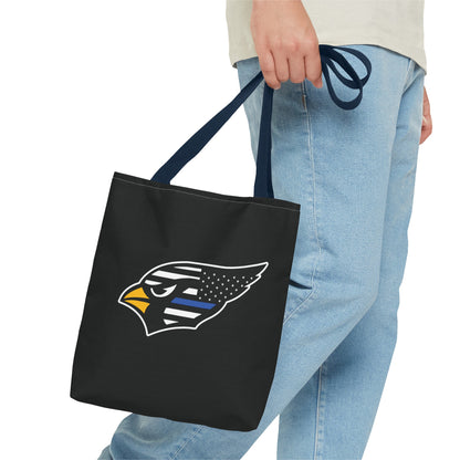 Canfield Tote Bag, Back-the-Blue Cardinal & Black "C"