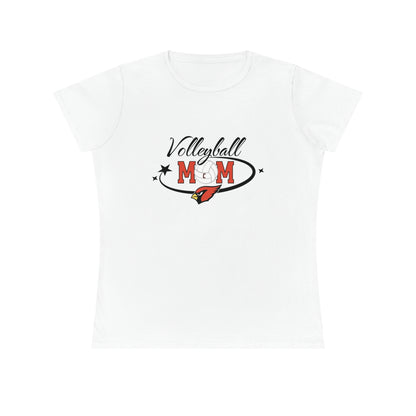 Volleyball Mom, Ladies' Cotton T-Shirt