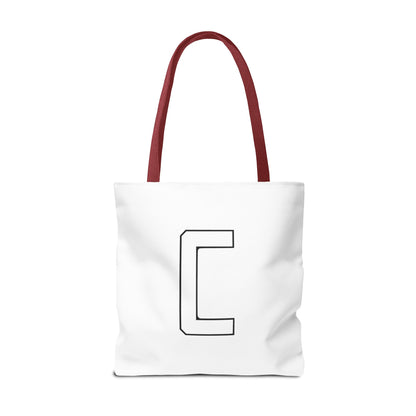 "Straight Outta Canfield" Tote Bag, White "C"