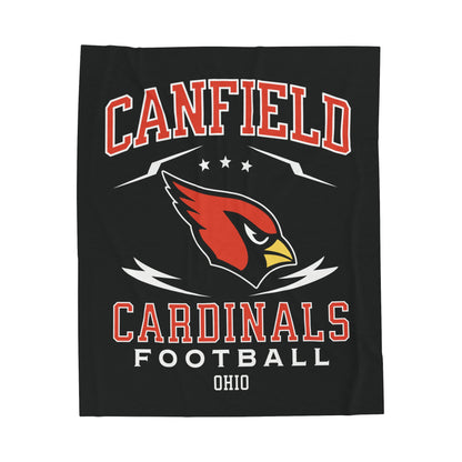 Canfield Football Velveteen Plush Blanket - Perfect for Football Fans, Cozy Home Decor