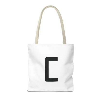 "Straight Outta Canfield" Tote Bag, Black "C"