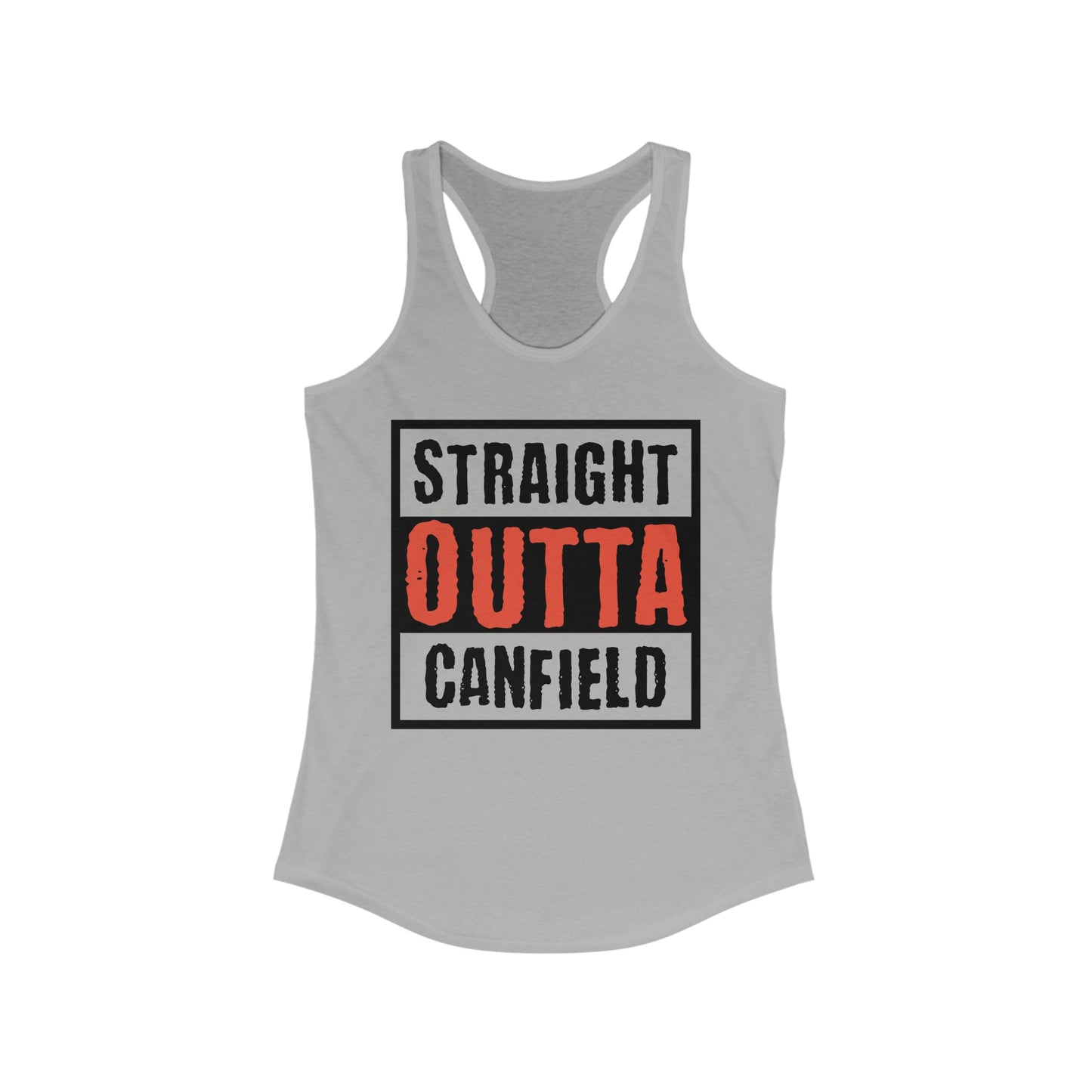 "Straight Outta Canfield" Women's Racerback Tank