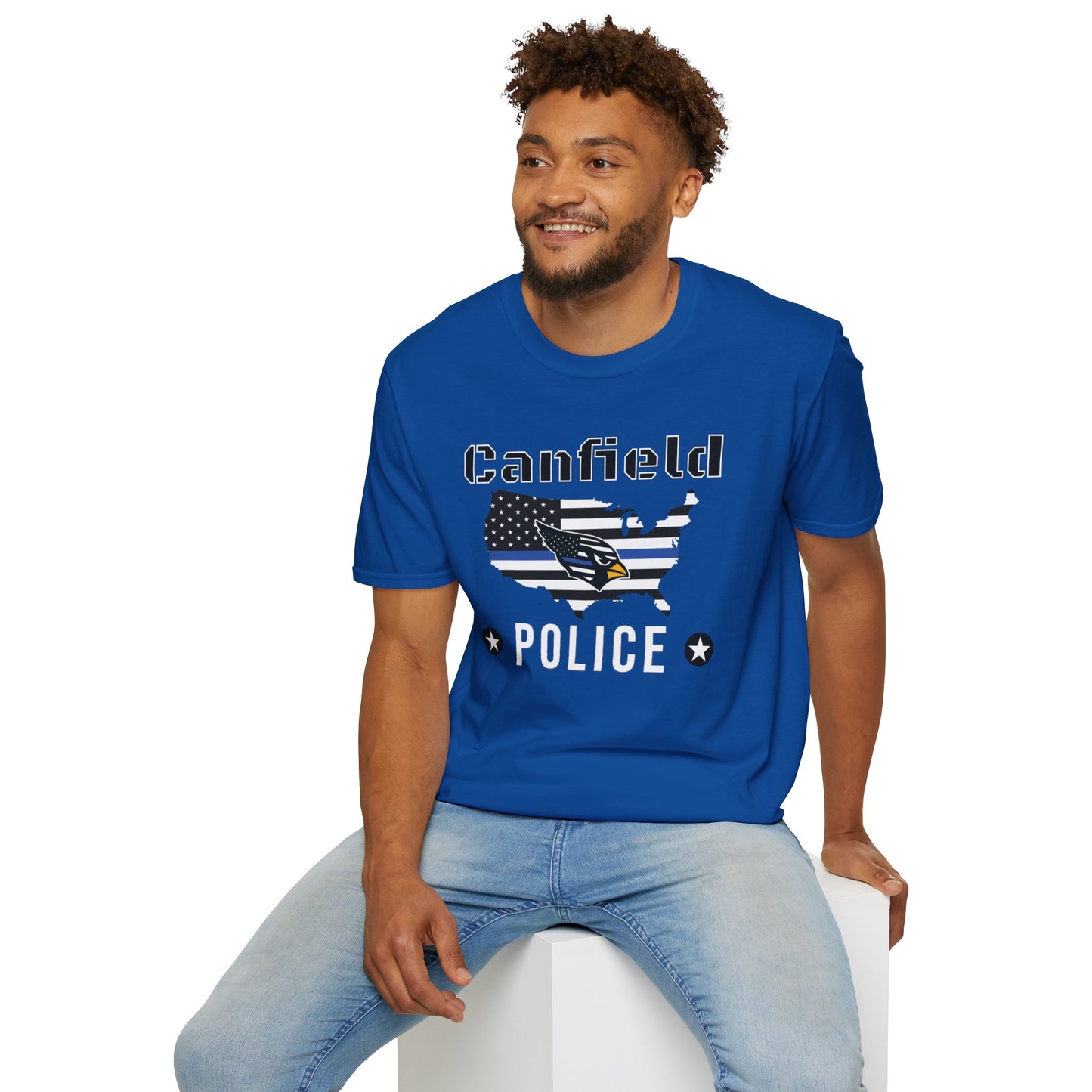 Back-the-Blue Canfield Police Softstyle T-Shirt