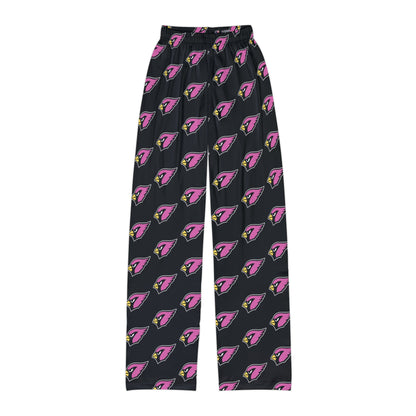 Kids Pajama Pants, Pink Cardinal