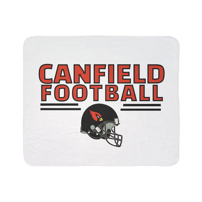 Canfield Football Sherpa Blanket - Perfect for Game Day and Chilly Nights