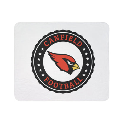 Canfield Football Sherpa Blanket - Perfect for Game Day and Chilly Nights