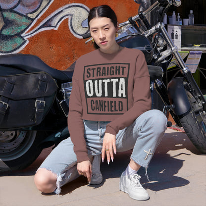 "Straight Outta Canfield" Women's Cropped Sweatshirt