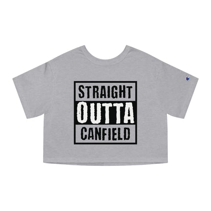 "Straight Outta Canfield", Women's Cropped T-Shirt