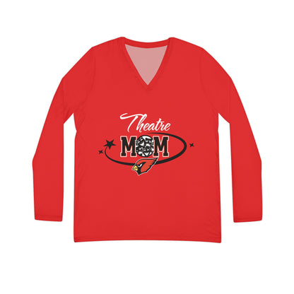 Theatre Mom, Women's Long Sleeve V-neck Shirt