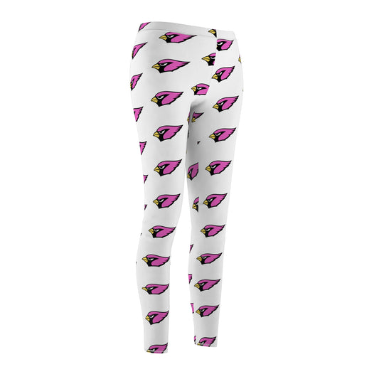 Women's Casual Leggings, Pink Cardinal