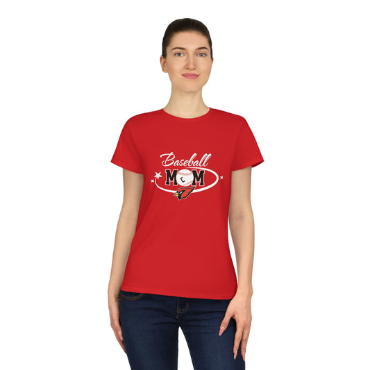 Baseball Mom, Ladies' Cotton T-Shirt