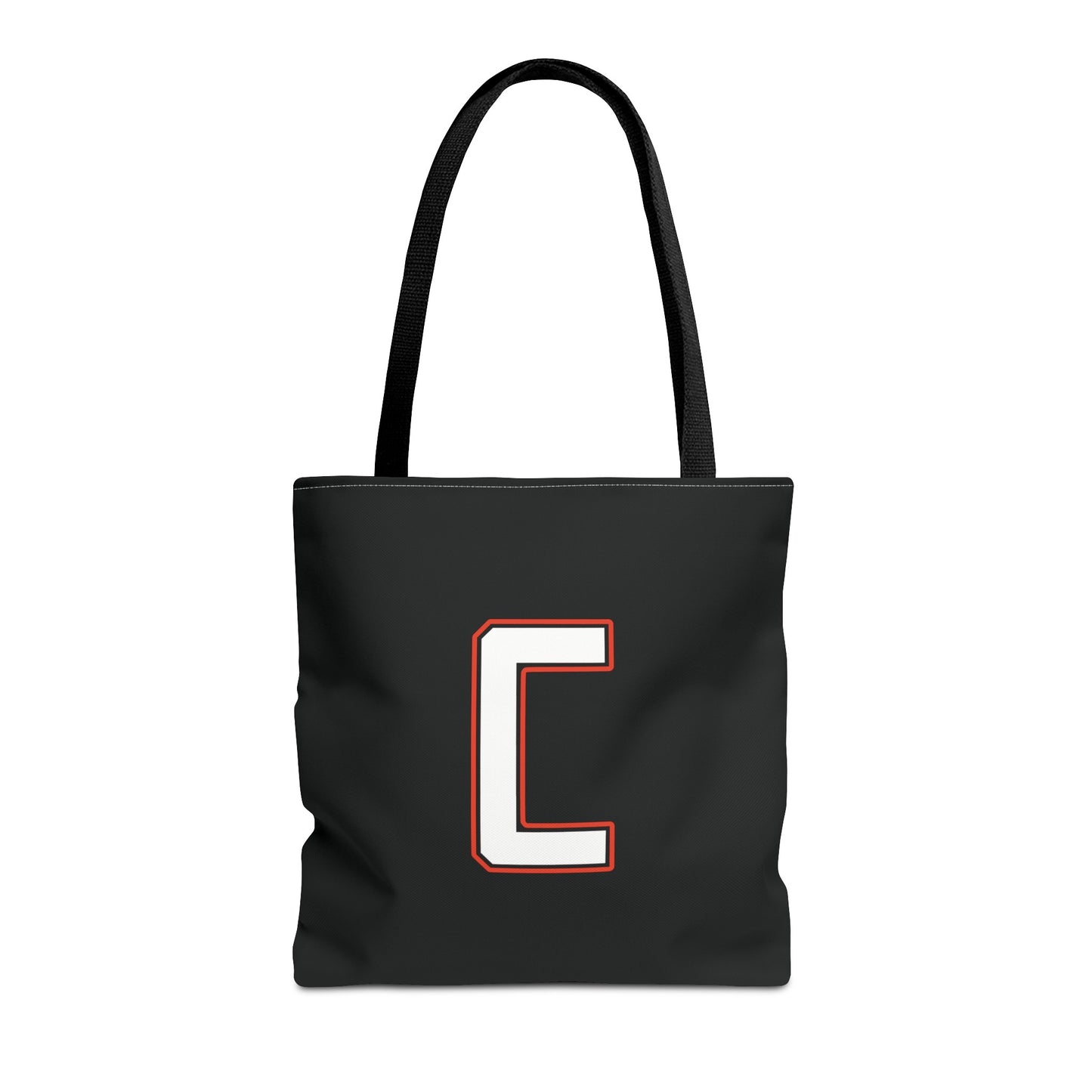 Tote Bag, White Canfield C w/White & Red Trim Cardinal