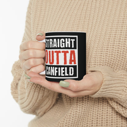 "Straight Outta Canfield" Ceramic Mug, 11 oz