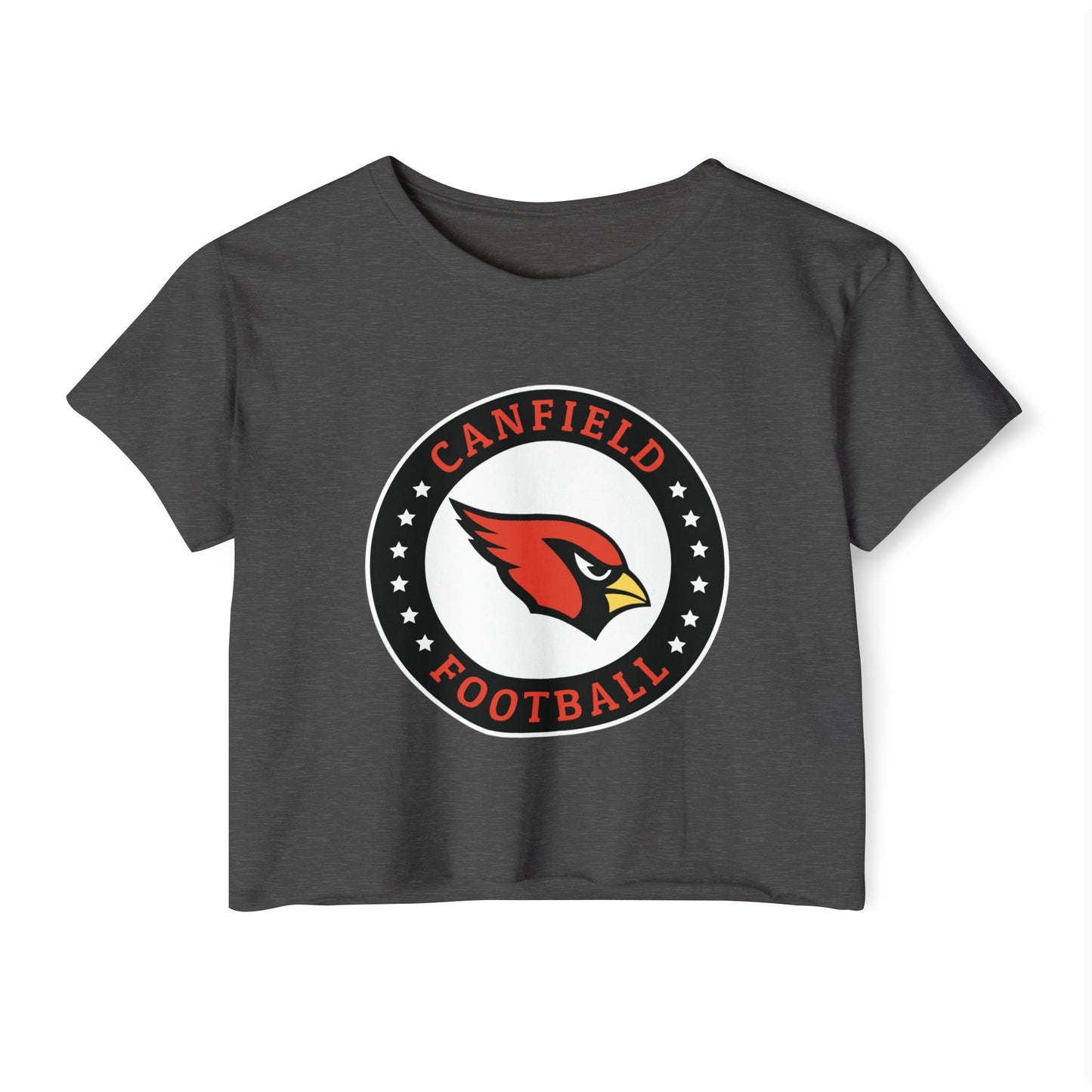 Canfield Football Badge, Women's Crop Top