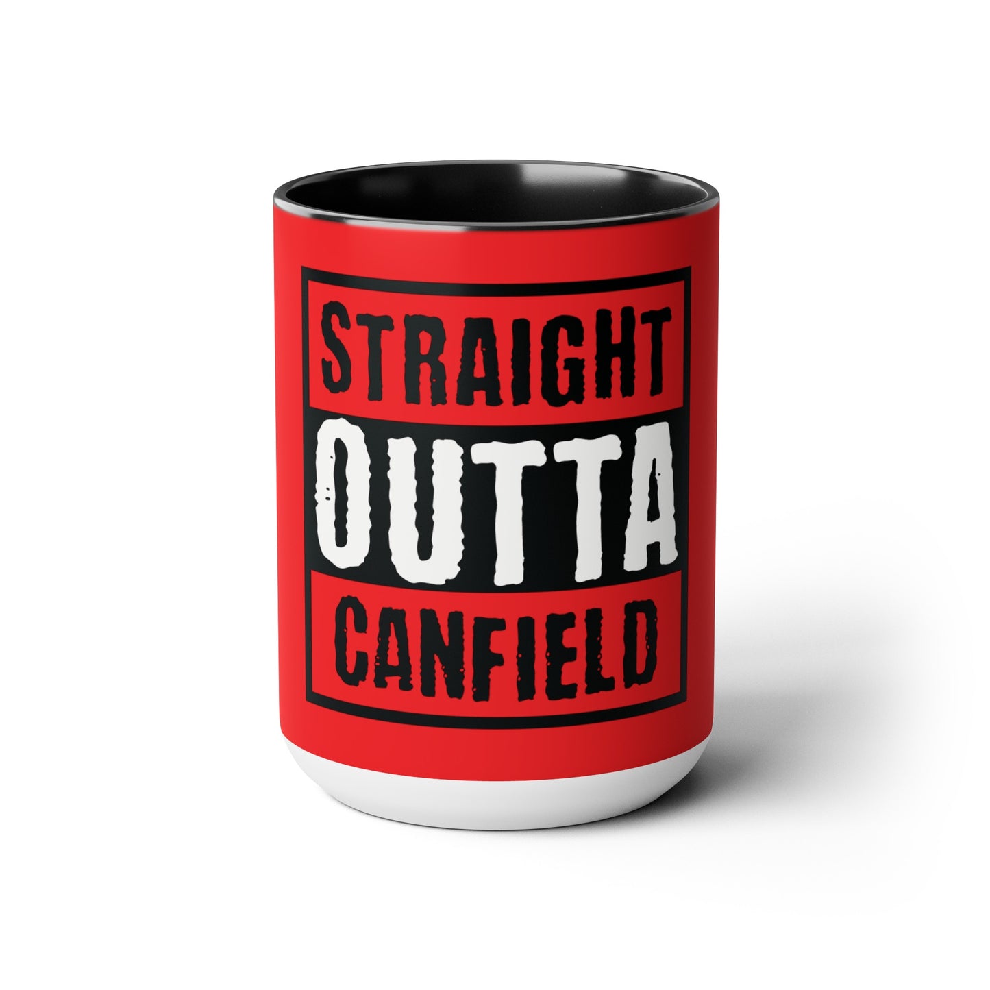 "Straight Outta Canfield" Multi-tone Coffee Mug, 15 oz