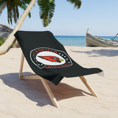 Canfield Football Badge Beach Towel