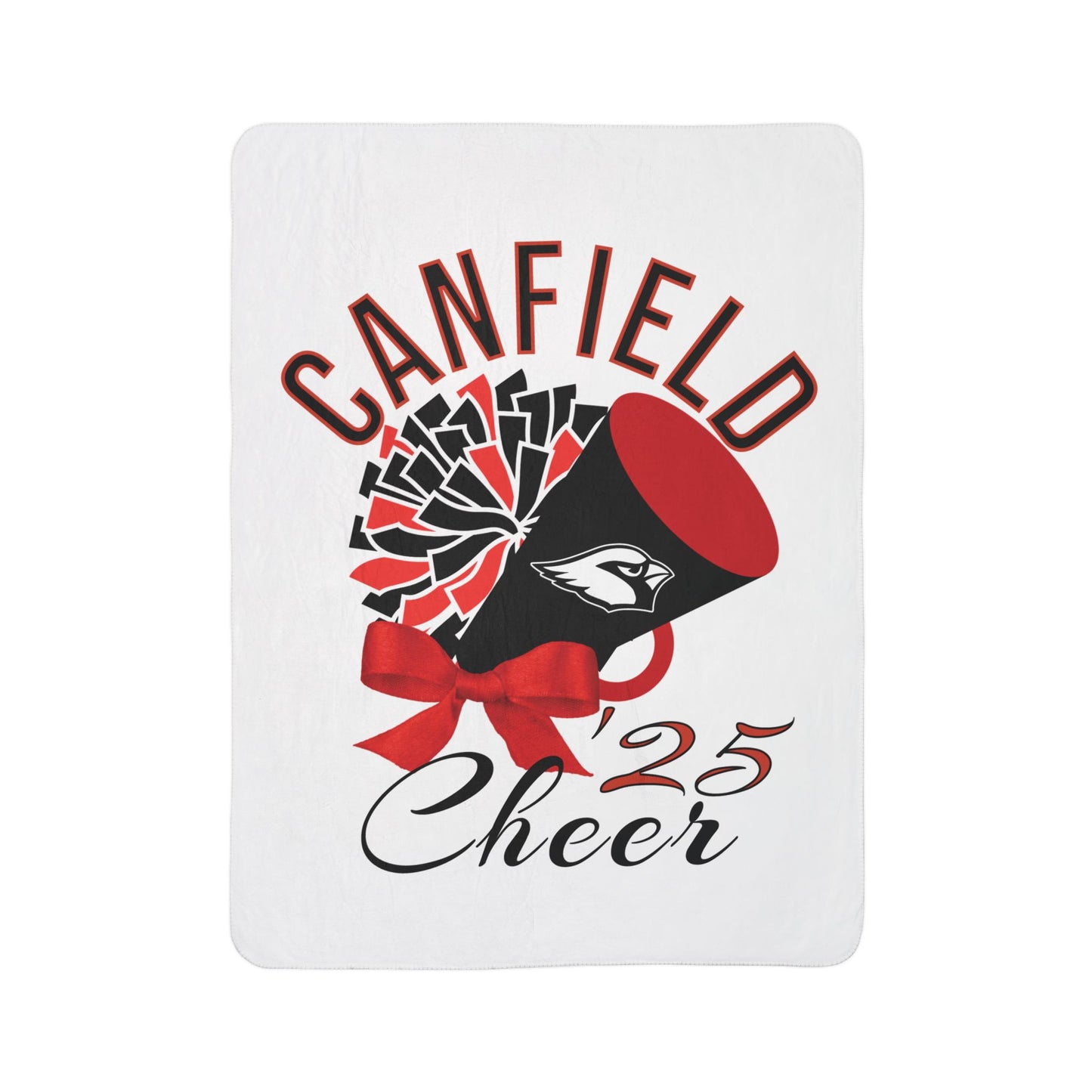 2025 Canfield Cheer Sherpa Blanket - Perfect for Game Day and Chilly Nights