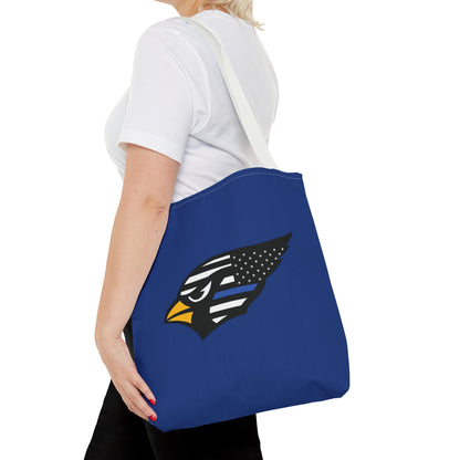 Canfield Tote Bag, Back-the-Blue Cardinal & Black "C"