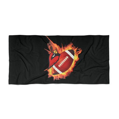 Canfield Football (Fire) Beach Towel