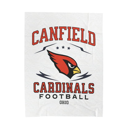 Canfield Football Velveteen Plush Blanket - Perfect for Football Fans, Cozy Home Decor