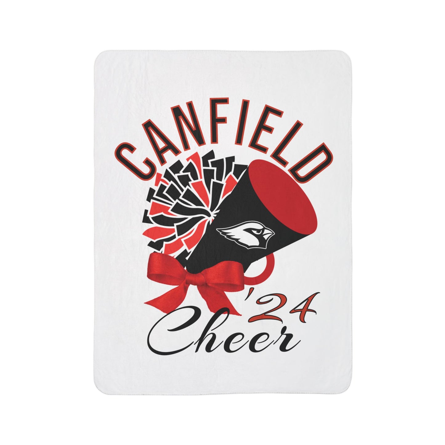 2024 Canfield Cheer Sherpa Blanket - Perfect for Game Day and Chilly Nights