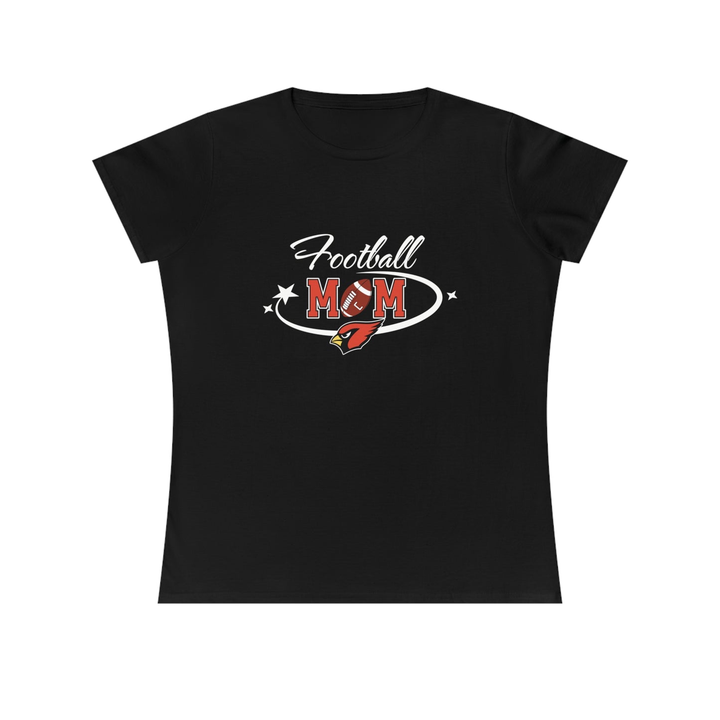 Football Mom, Ladies' Cotton T-Shirt