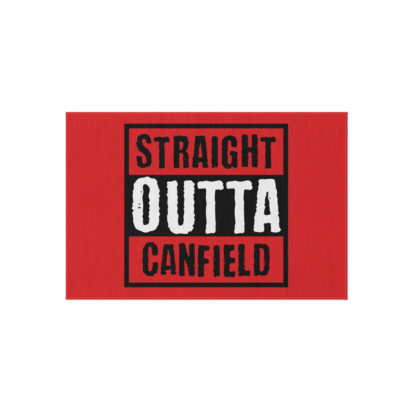 Outdoor Rug, "Straight Outta Canfield"