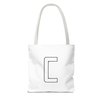 "Straight Outta Canfield" Tote Bag, White "C"