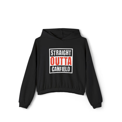 "Straight Outta Canfield" Women's Cinched Bottom Hoodie