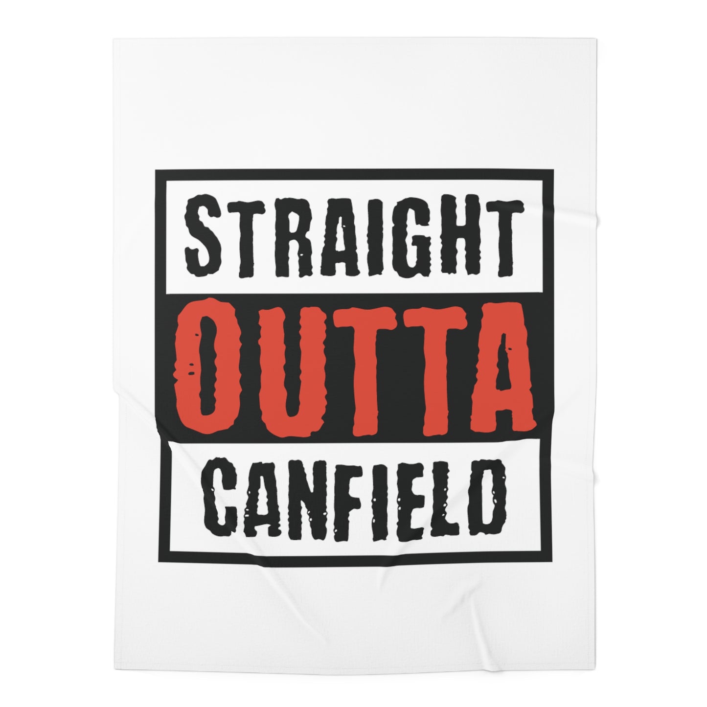 "Straight Outta Canfield", Baby Swaddle Blanket