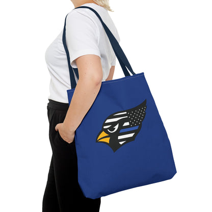 Canfield Tote Bag, Back-the-Blue Cardinal & Black "C"